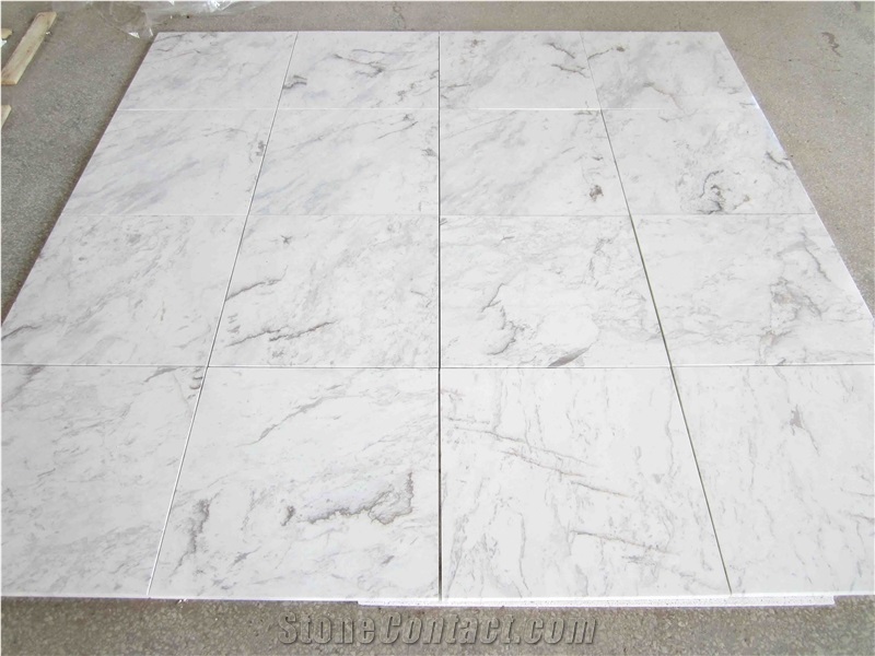 Volakas Spider White Slabs & Tiles Dolomite Marble