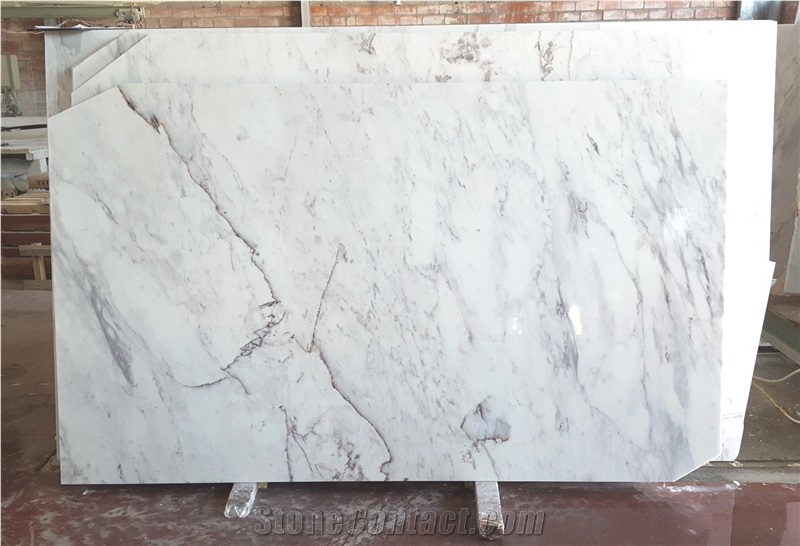 Volakas Spider White Slabs & Tiles Dolomite Marble