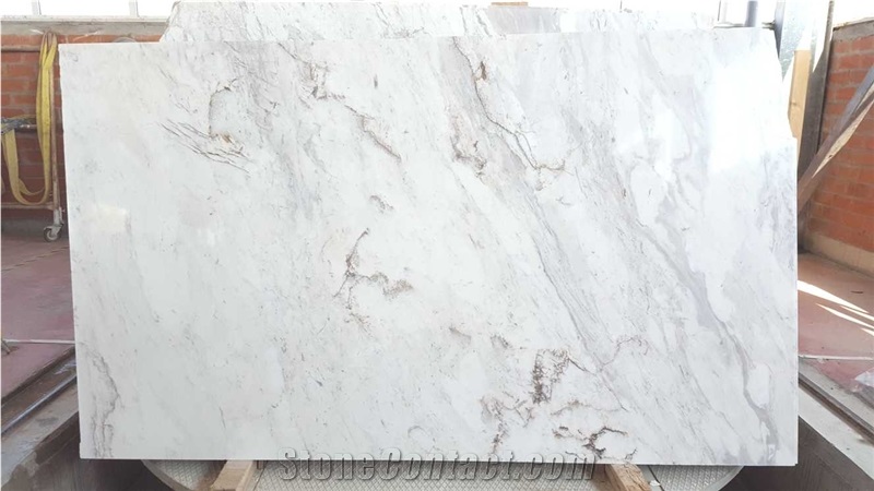Volakas Spider White Slabs & Tiles Dolomite Marble