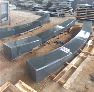 Black Basalt Sawn Bluestone Kerbs Ramps Wings