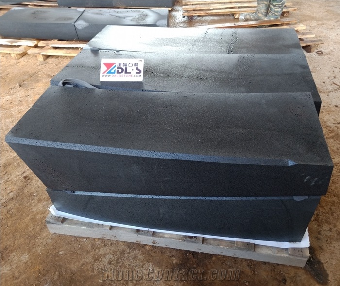 Black Basalt Sawn Bluestone Kerbs Ramps Wings