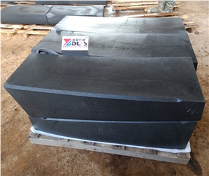 Black Basalt Sawn Bluestone Kerbs Ramps Wings