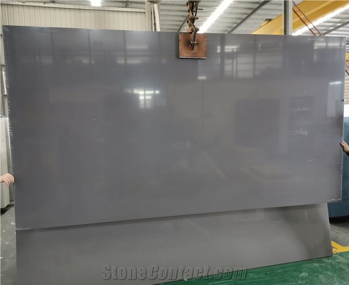 Kitchen Use Grey Quartz Stone Slabs