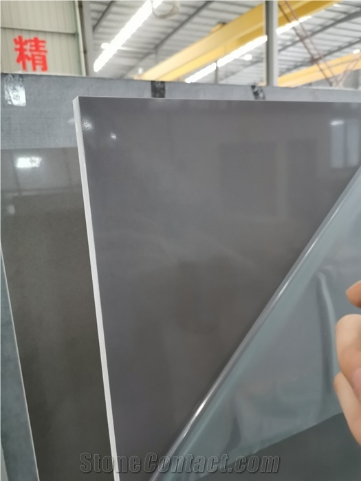 Kitchen Use Grey Quartz Stone Slabs