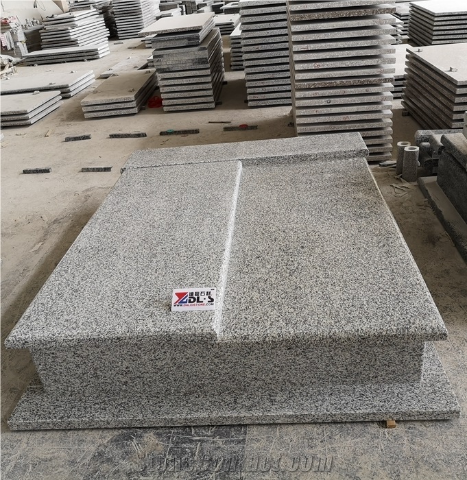 Poland Bianco White Granite Tombstone Gravestone