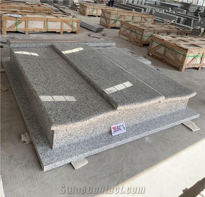 Poland Bianco White Granite Tombstone Gravestone