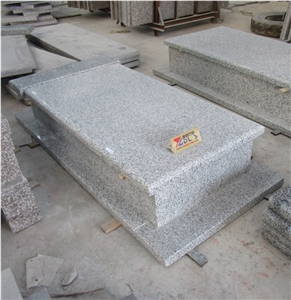 Poland Bianco White Granite Tombstone Gravestone