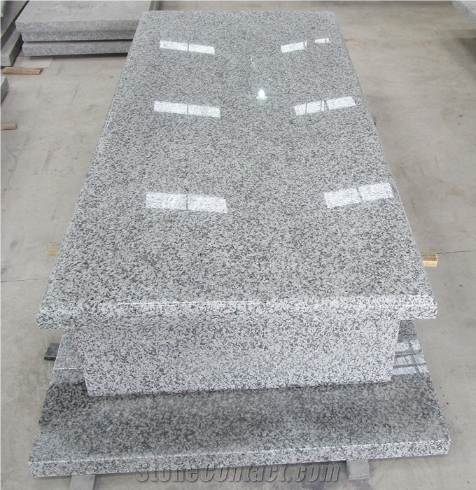 Poland Bianco White Granite Tombstone Gravestone
