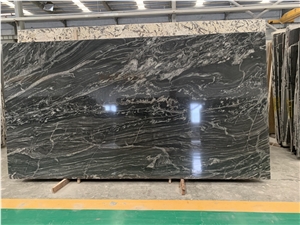 Polished Ganges Black Granite Slabs