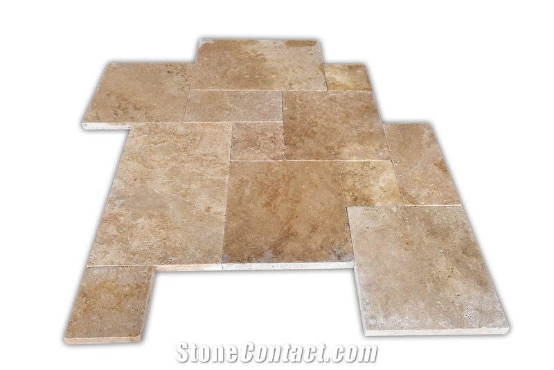 Rustic Travertine French Pattern
