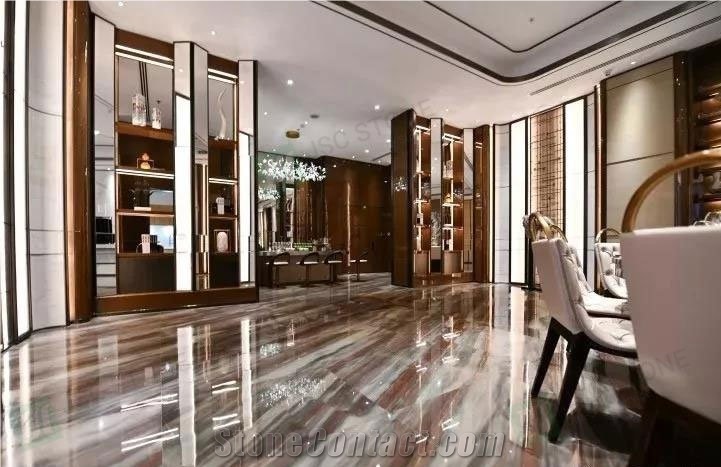 Brazil Elegant Brown Marble Slab