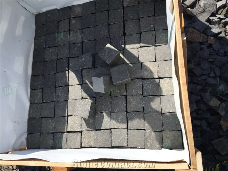 Chinese Cheap Black Basalt Cube Stone