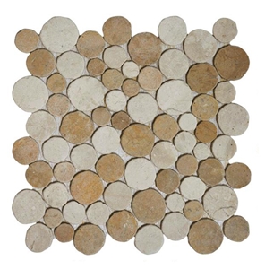 Mosaic Coin Marble- Moon Marble Mosaic
