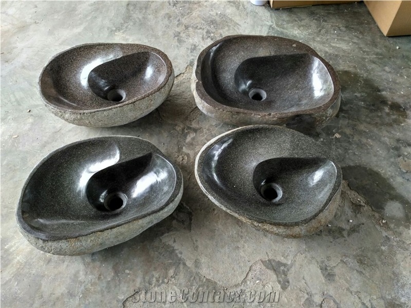 Sink River Stone Spiral Wash Basin