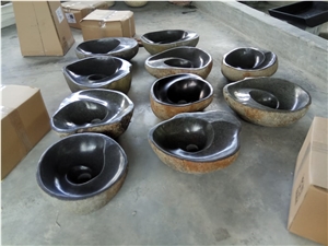 Sink River Stone Spiral Wash Basin