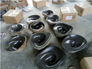 Sink River Stone Spiral Wash Basin