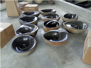 Sink River Stone Spiral Wash Basin