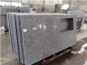 G439 Cheap White China Granite Stone Kitchen Top