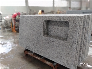 G439 Cheap White China Granite Stone Kitchen Top