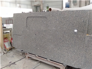 Sapphire Kitchen Island with Granite Stone Top