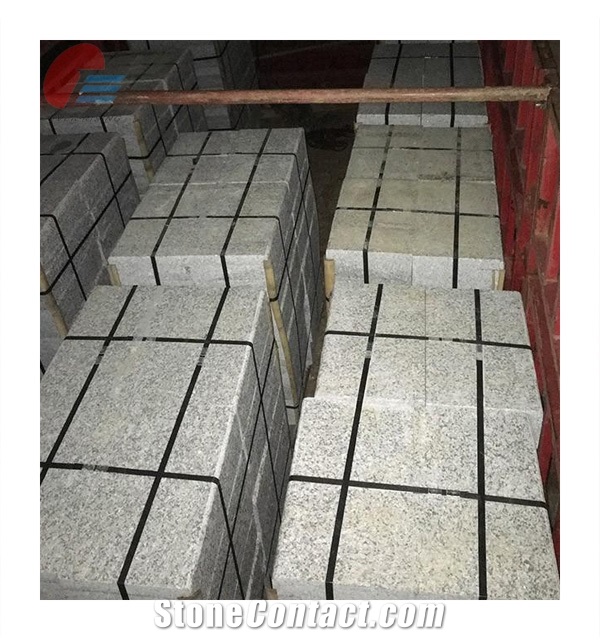 Fine Quality Square Sesame Grey Granite Kerbstones