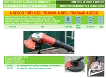 Dry Use Handheld Grinding Machine