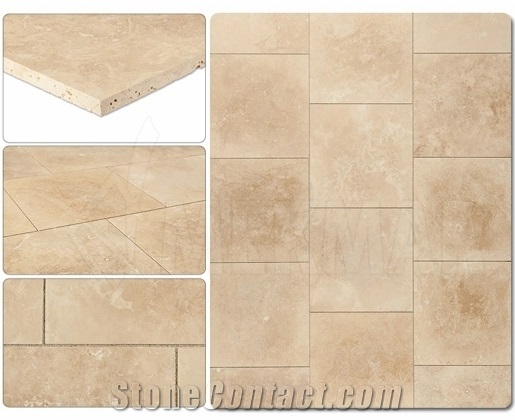 Denizli Beige Travertine Honed Kitchen Tiles from Atlanta Warehouse