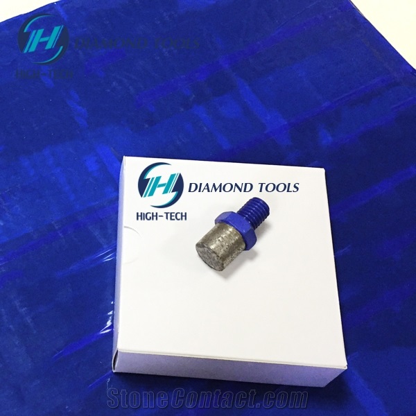 Sintered M12 Granite Solid Diamond Finger Bit Tip