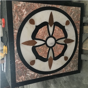 China Waterjet Marble Floor Medallion Pattern