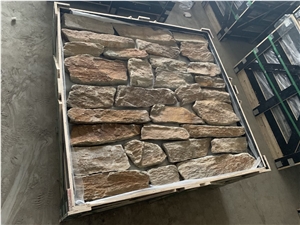 Grey Rusty Beige Random Flgstones for Wall