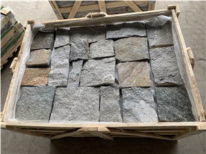 Grey Rusty Beige Random Flgstones for Wall
