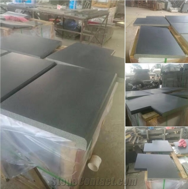 Hot Sell Black Basalt Swmming Pool Paver
