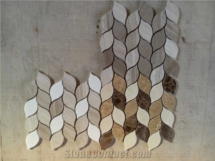Marble Mosaics In Various Colors.