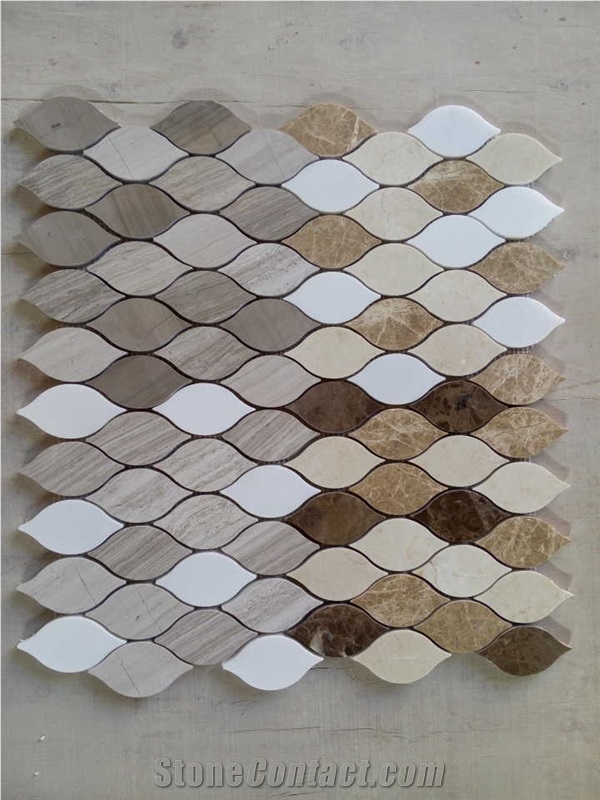 Marble Mosaics In Various Colors.