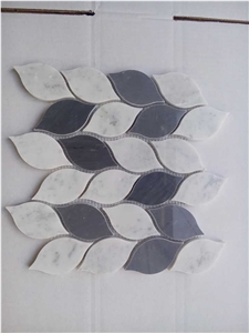 Marble Mosaic Tiles-Black And White Marble Mosaic Tiles-Black And White