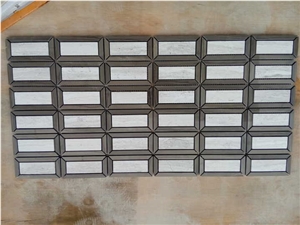 Marble Mosaic Tiles-Black And White