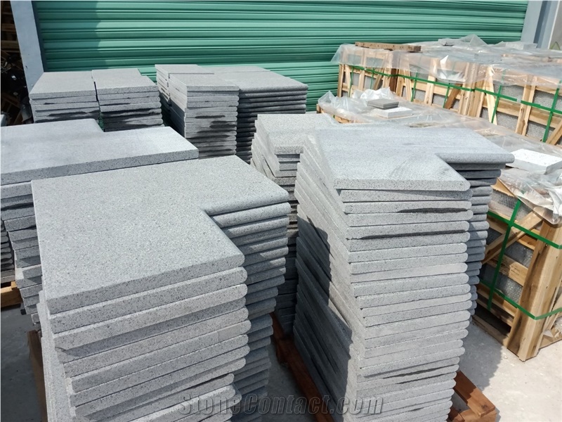 Dark Grey Granite G654 Bullnosed Pool Coping, Pool Pavers