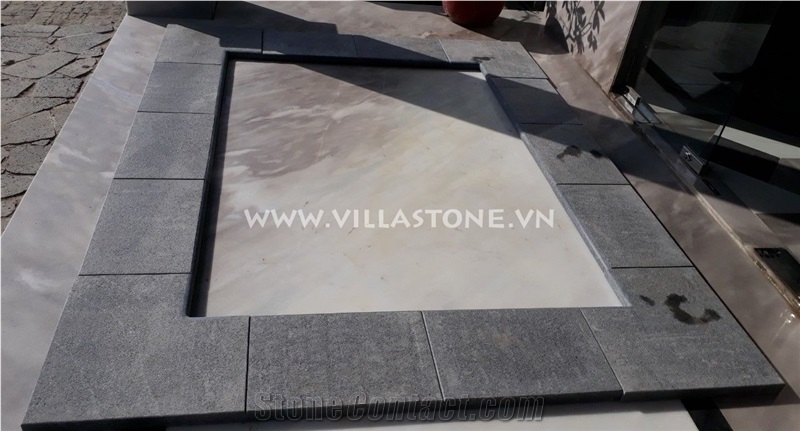 Dark Grey Granite G654 Bullnosed Pool Coping, Pool Pavers