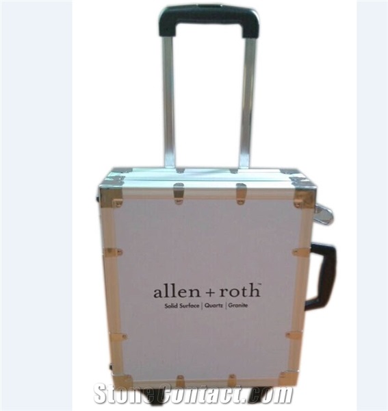 Aluminumn Trolley Stone Suitcase