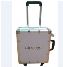 Aluminumn Trolley Stone Suitcase