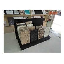 Black Acrylic Table Display Stand For Quartz Stone