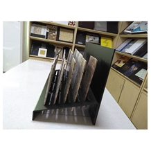 Black Acrylic Table Display Stand For Quartz Stone