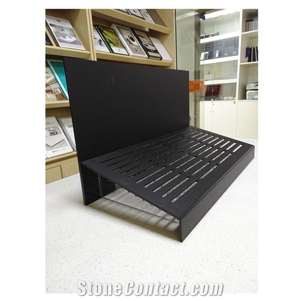 Black Acrylic Table Display Stand For Quartz Stone