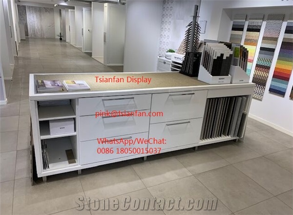 Stone Tile Display Cabinet