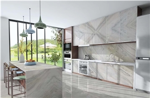 Calacatta Grey Marble Slab for Floor Wall Tiles