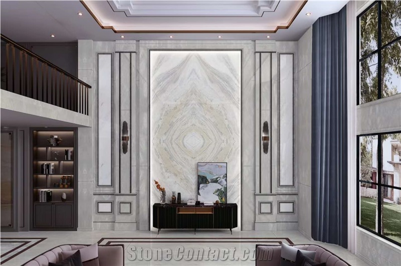 Calacatta Grey Marble Slab for Floor Wall Tiles