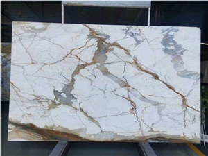 Calacatta Oro Gold Marble Slab Tile For Wall Floor