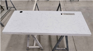 Hotel White Quartz Furniture Cabinet Countertop