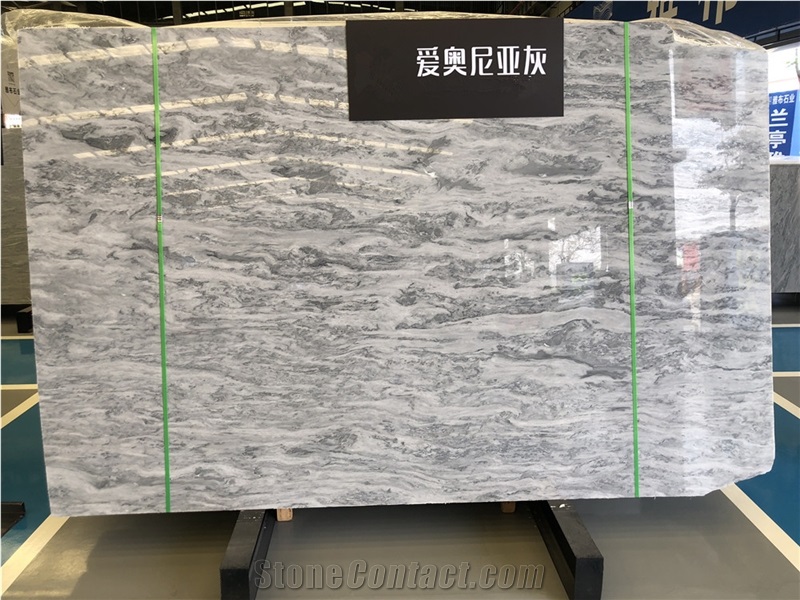 Ionia Grey Marble Slabs for Wall Floor Covering