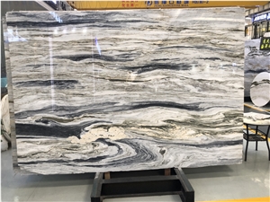 Michelangelo Green Quartzite Slab Floor Wall Decor